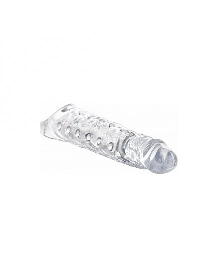FUNDA EXTENSORA PARA EL PENE 7CM - TRANSPARENTE VIBRASHOP
