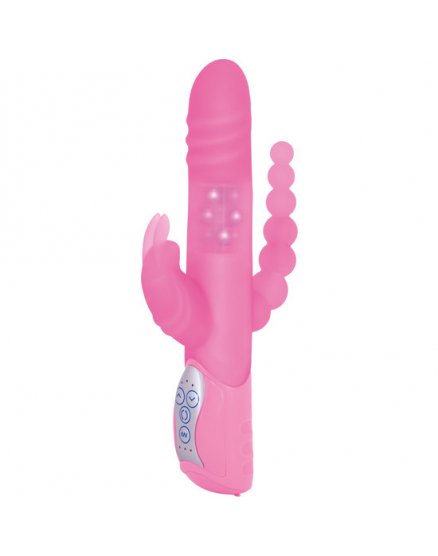 E RABBIT TRIPLE PLAY- VIBRADOR TRIPLE ESTIMULACIÓN ROSA VIBRASHOP