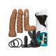 KIT DUAL DENSITY ULTRASKYN VIBRADOR PARA PRINCIPIANTES - CARAMELO VIBRASHOP