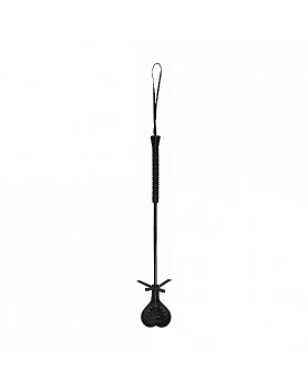 OUCH! FUSTA CON FORMA DE CORAZÓN  - NEGRO VIBRASHOP