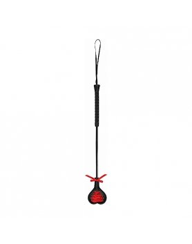 OUCH! FUSTA CON FORMA DE CORAZÓN  - NEGRO/ROJO VIBRASHOP