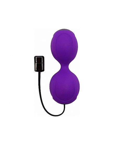 KEGEL VIBE BALLS - BOLAS DE SILICONA CON VIBRACIÓN - MORADO VIBRASHOP