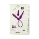 VIBRADOR 2X CON DOBLE PUNTA Y MANDO - MORADO VIBRASHOP