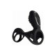 GLADIATOR F ANILLO VIBRADOR CON PLUG Y MANDO A DISTANCIA - NEGRO VIBRASHOP