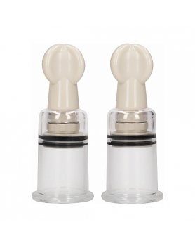KIT DE SUCCIONADOR DE PEZONES MEDIANO - TRANSPARENTE VIBRASHOP