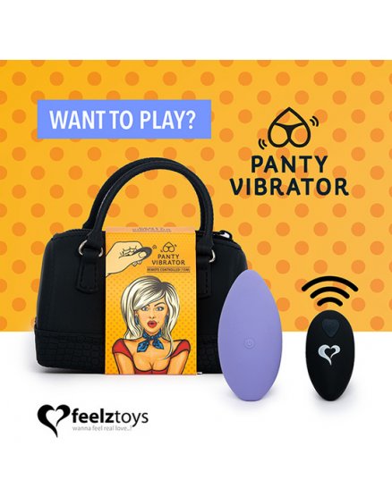 FEELZTOYS - BRAGUITA VIBRADORA CON MANDO - MORADO VIBRASHOP