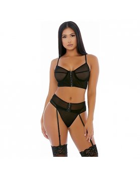 GET THE HOOK LINGERIE CONJUNTO NEGRO VIBRASHOP