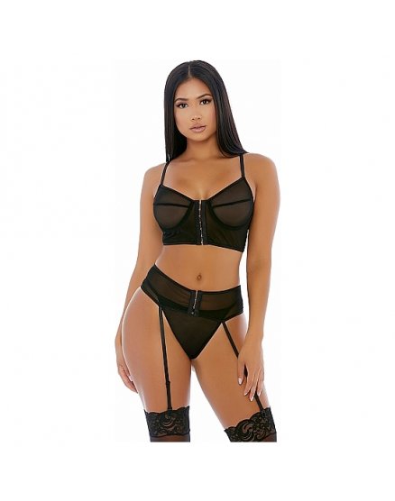 GET THE HOOK LINGERIE CONJUNTO NEGRO VIBRASHOP