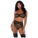 COMPARE AND CONTRAST LINGERIE SET NEGRO VIBRASHOP