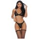 SHEER ROMANCE CONJUNTO NEGRO VIBRASHOP