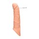 PENIS EXTENDER WITH RINGS 21 CM FLESH VIBRASHOP