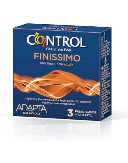 CONTROL PRESERVATIVOS FINISSIMO ORIGINAL 3 UDS VIBRASHOP