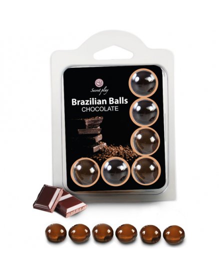 SET 6 BRAZILIAN BALLS CHOCOLATE VIBRASHOP