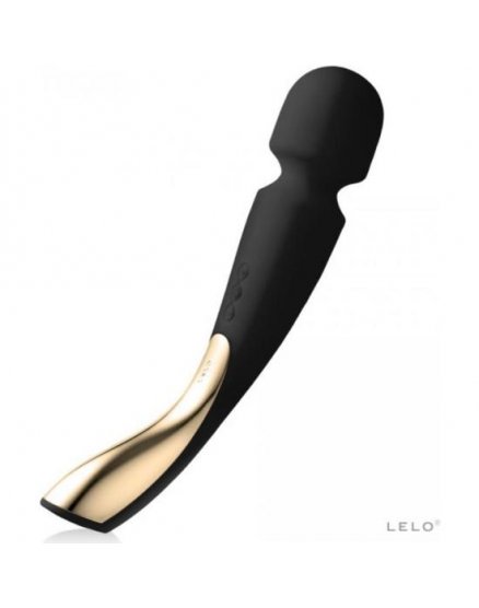 LELO - SMART WAND 2 MASAJEADOR GRANDE - NEGRO VIBRASHOP