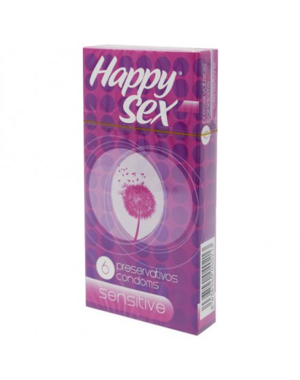 HAPPY SEX PRESERVATIVO SENSITIVE 6 UDS VIBRASHOP