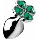 LUCKY CLOVER GEM -PLUG ANAL MEDIO, TREBOL PLATA VIBRASHOP