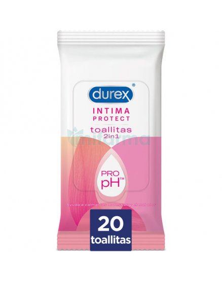 DUREX INTIMA PROTECT TOALLITAS DE HIGIENE ÍNTIMA 20UDS VIBRASHOP