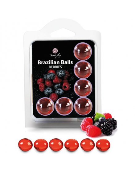 SET 6 BRAZILIAN BALLS FRUTAS DEL BOSQUE VIBRASHOP
