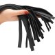 FLOGGER DE CUERO CON MANGO PUNTIAGUDO BRILLANDE - NEGRO VIBRASHOP