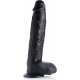 RAGING RHINO - PENE VENOSO DE 33.02 CM - NEGRO VIBRASHOP