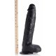 RAGING RHINO - PENE VENOSO DE 33.02 CM - NEGRO VIBRASHOP