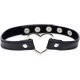 GARGANTILLA- DARK HEART CHROME - NEGRO VIBRASHOP