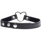 GARGANTILLA- DARK HEART CHROME - NEGRO VIBRASHOP