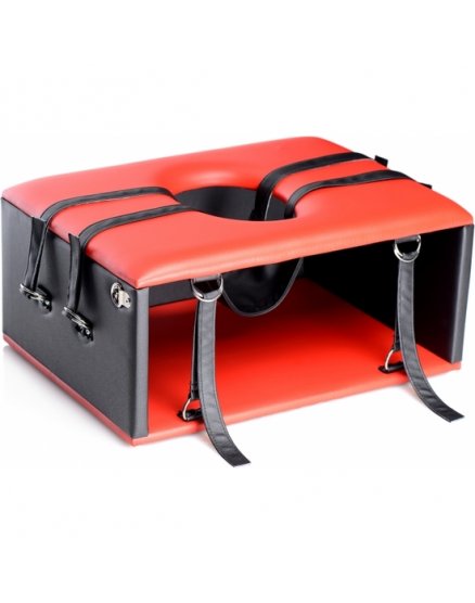 SILLA QUEENING - NEGRO Y ROJO VIBRASHOP