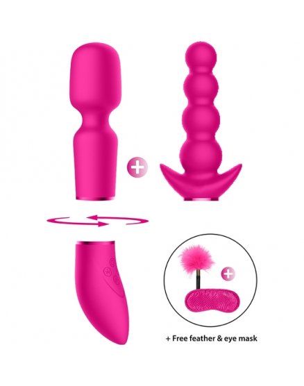 PLEASURE KIT ANAL Y VIBRADOR - ROSA VIBRASHOP