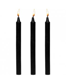 DARK DRIPPERS FETISH DRIP SET DE 3 VELAS - NEGRO VIBRASHOP