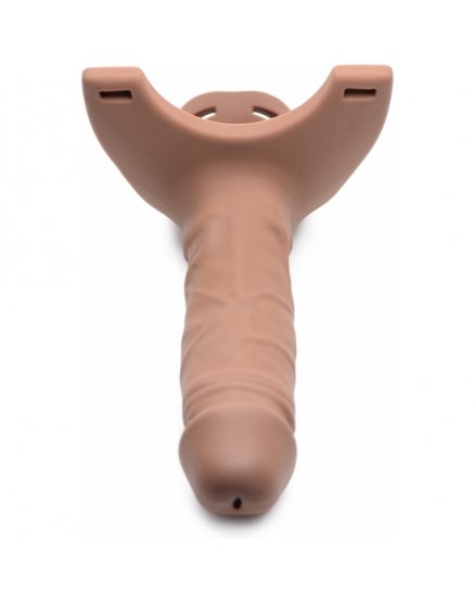 SM HOLLOW DILDO DE SILICONA STRAP-ON - CARNE VIBRASHOP