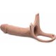 SM HOLLOW DILDO DE SILICONA STRAP-ON - CARNE VIBRASHOP