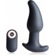 GYRO M 10X CURVED RIMMING - PLUG VIBRADOR CON MANDO - NEGRO VIBRASHOP