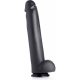 THE MASTER PENE CON BASE DE SUCCIÓN 32CM - NEGRO VIBRASHOP