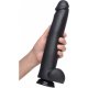 THE MASTER PENE CON BASE DE SUCCIÓN 32CM - NEGRO VIBRASHOP