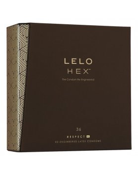 LELO HEX PRESERVATIVOS RESPECT XL 36UDS VIBRASHOP