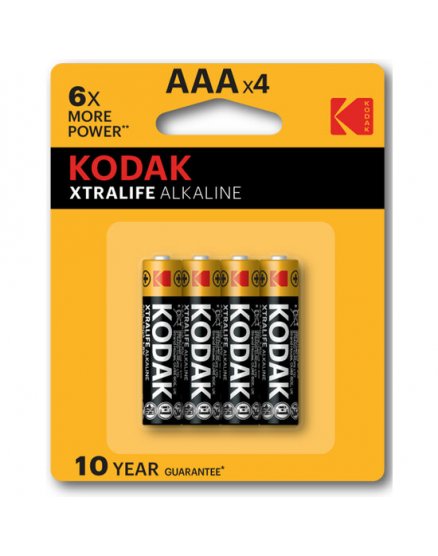 KODAK XTRALIFE ALKALINE AAA - 10 PACKS DE 4UDS VIBRASHOP