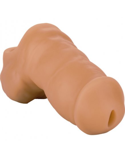 FUNDA SILICONA SUAVE STAND TO PEE - CARAMELO VIBRASHOP