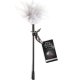 TEASE FEATHER PLUMERO BDSM - NEGRO/BLANCO VIBRASHOP