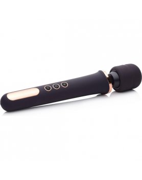 SCEPTER 50X VARITA DE MASAJE DE SILICONA - NEGRO/ORO VIBRASHOP