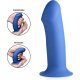 SQUEEZABLE THICK DILDO DE SILICONA - AZUL VIBRASHOP