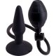 BUTT PLUG HINCHABLE S - NEGRO VIBRASHOP