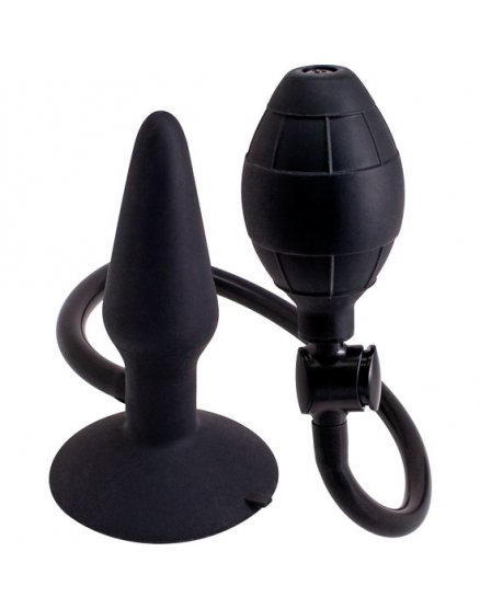 BUTT PLUG HINCHABLE S - NEGRO VIBRASHOP