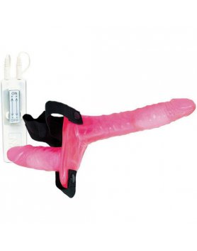 JOYRIDE DUO - ARNÉS PENE VIBRADOR DOBLE PENETRACIÓN ROSA VIBRASHOP