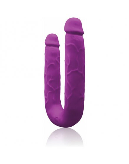 COLOURS DP PLEASURES PENE DOBLE DE SILICONA - MORADO VIBRASHOP