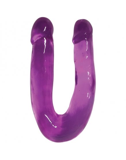 SWEET SLIM DOBLE DIPPER DILDO - MORADO VIBRASHOP