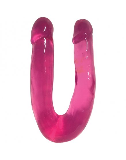 SWEET SLIM DOBLE DIPPER DILDO - ROSA VIBRASHOP