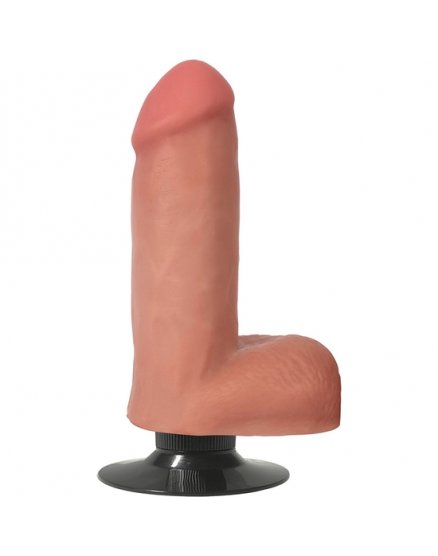 DONG VIBRANTE DE 15CM CON TESTICULOS - FLESH VIBRASHOP