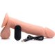 PENE CON TESTICULOS 25 CM SILICONA CONTROL REMOTO VIBRANTE - FLES VIBRASHOP