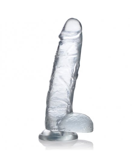 22 CM C-THRU PENE REALISTICO CON TESTICULOS - TRANSPARENTE VIBRASHOP